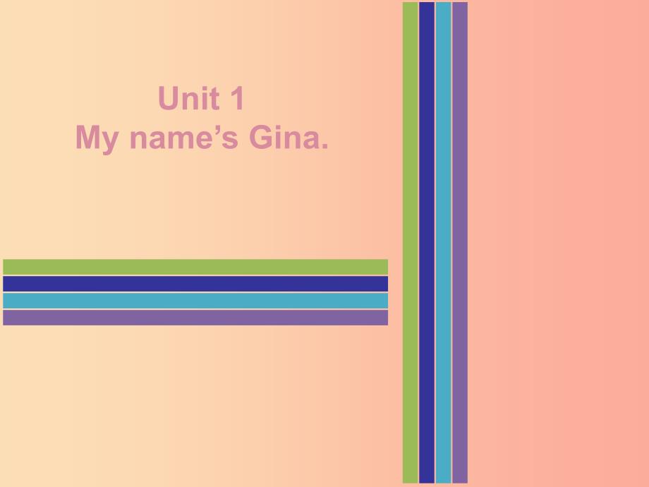 2019秋七年级英语上册 Unit 1 My name’s Gina Thursday复现式周周练课件 新人教版.ppt_第1页