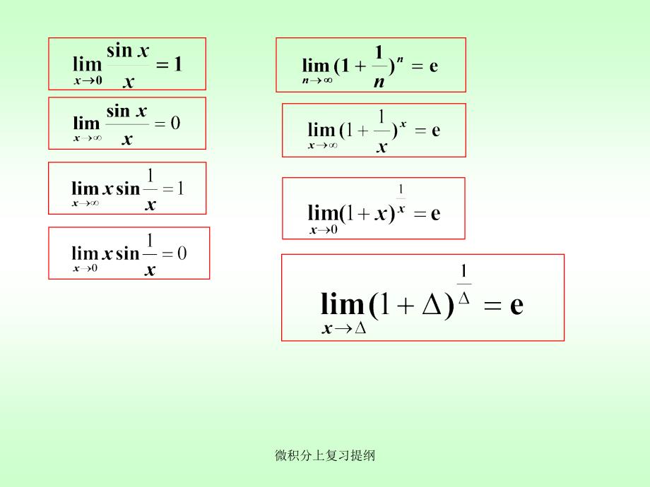 微积分上复习提纲课件_第3页