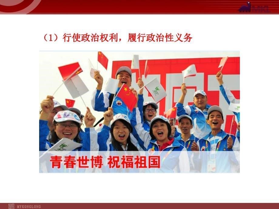 高中政治新课程课件：1.1.3 政治生活：有序参与（人教必修2）_第5页