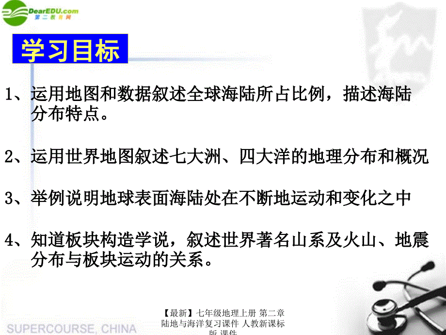 最新七年级地理上册第二章陆地与海洋复习课件人教新课标版课件_第4页