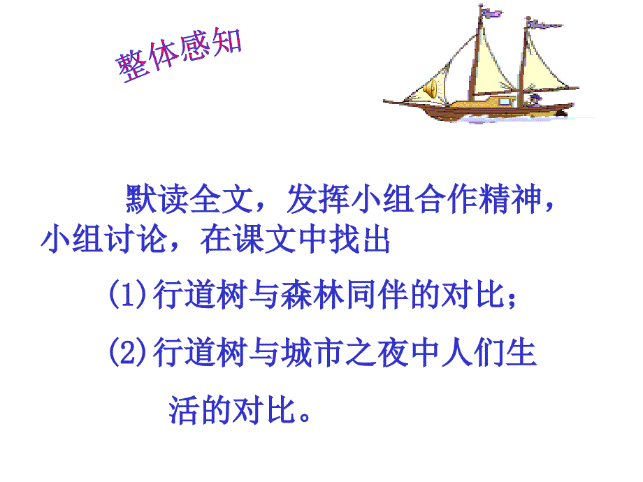 初中语文人教版七年级上册第二单元第7课：《行道树》课件_第2页