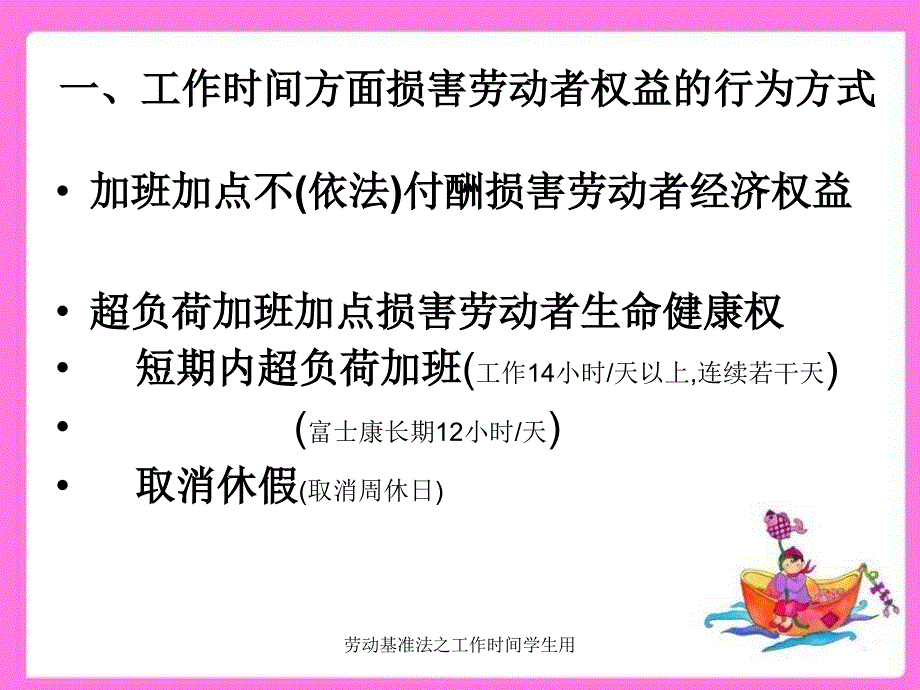 劳动基准法之工作时间学生用_第2页