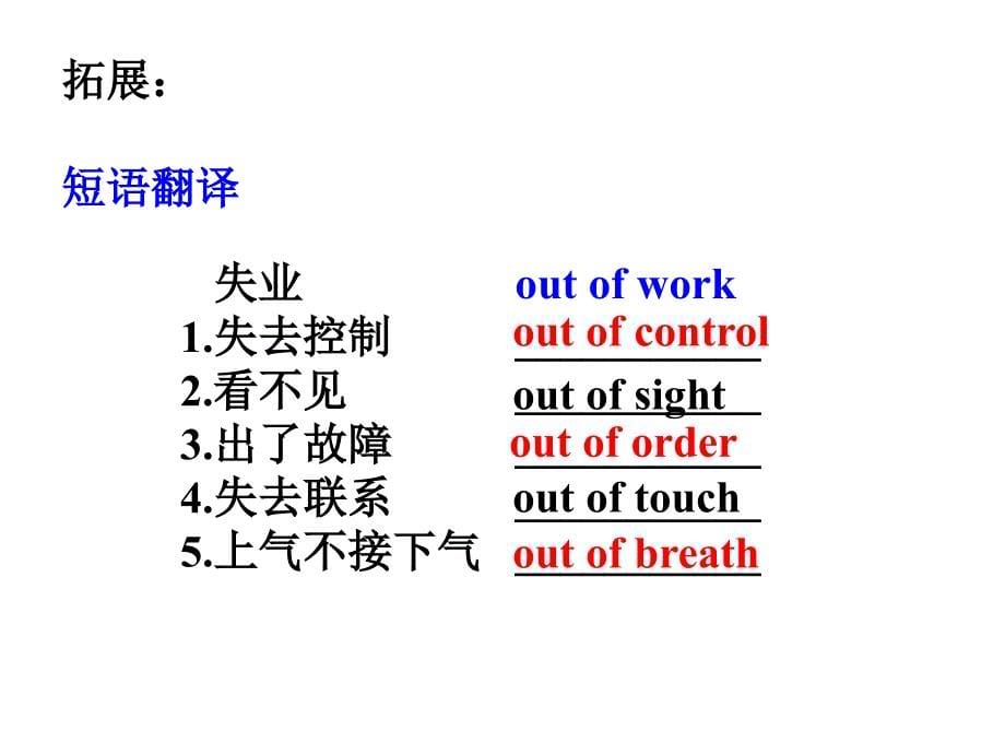 2019届高三一轮复习Book1Unit 5词汇通关课件_第5页