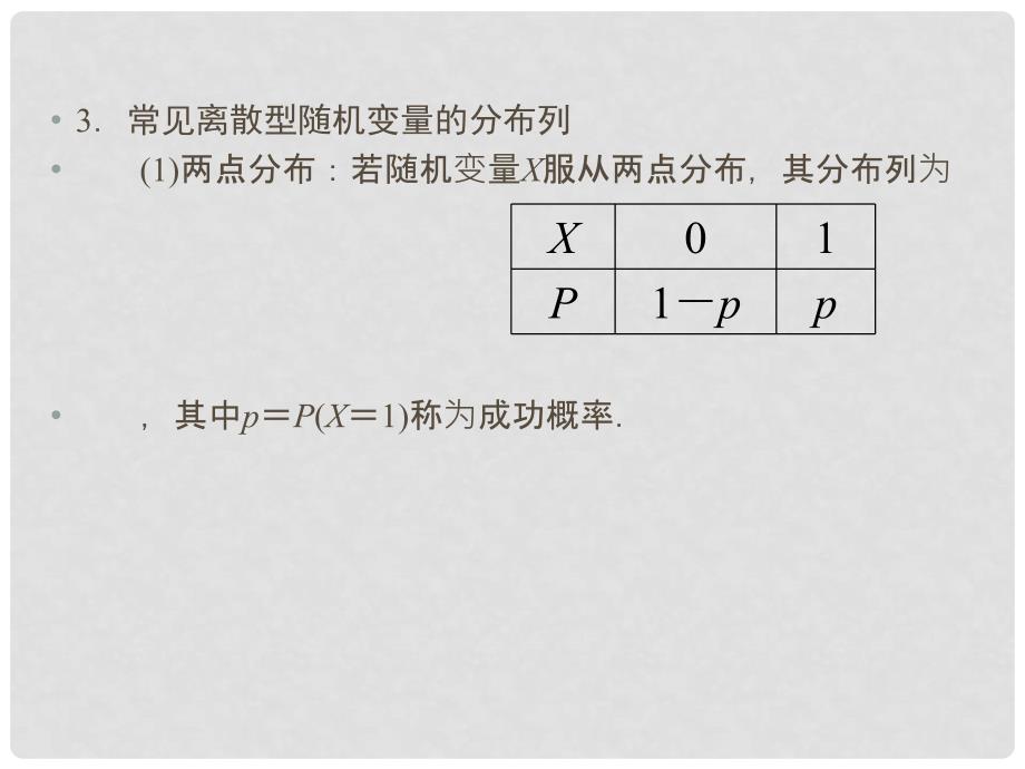 江苏省南通市海安县实验中学高中数学 2.1离散型随机变量及其分布课件 新人教A版选修23_第4页