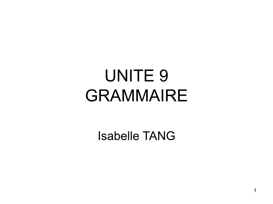 新大学法语二版1Unite9_第1页