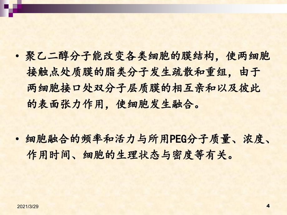 PEG法诱导鸡血细胞融合课堂PPT_第4页