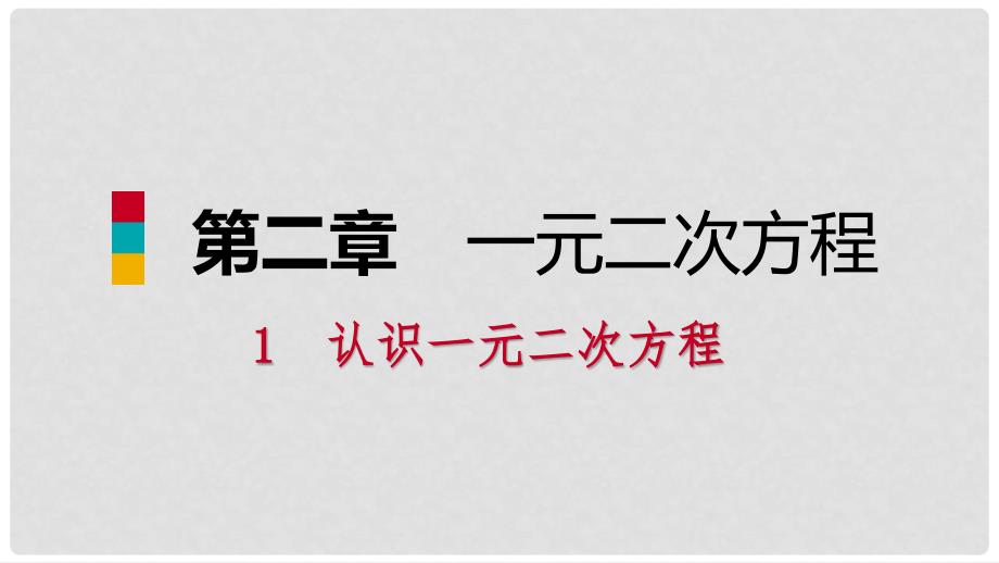 九年级数学上册 第二章 一元二次方程 1 认识一元二次方程 第2课时 一元二次方程的解的估算习题课件 （新版）北师大版_第1页