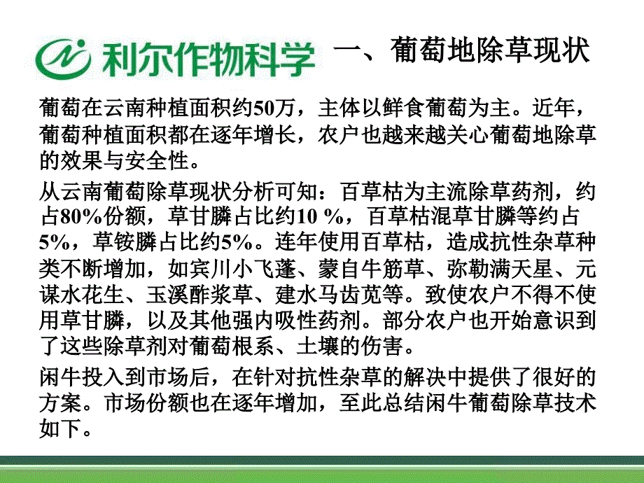 葡萄地草铵膦示范实验效果展示_第4页