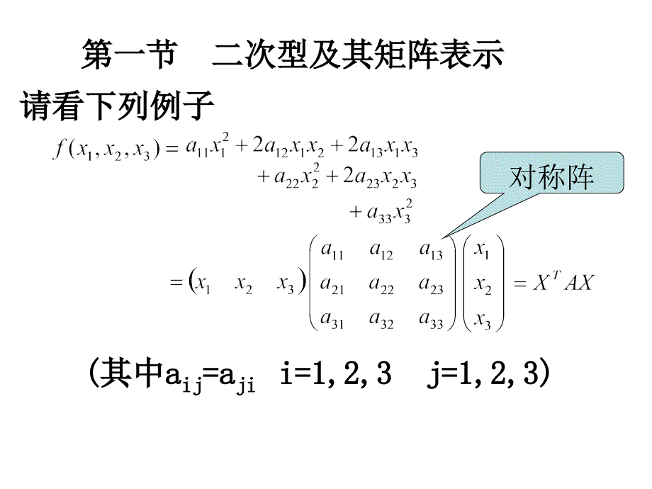 二次型及其矩阵表示_第1页