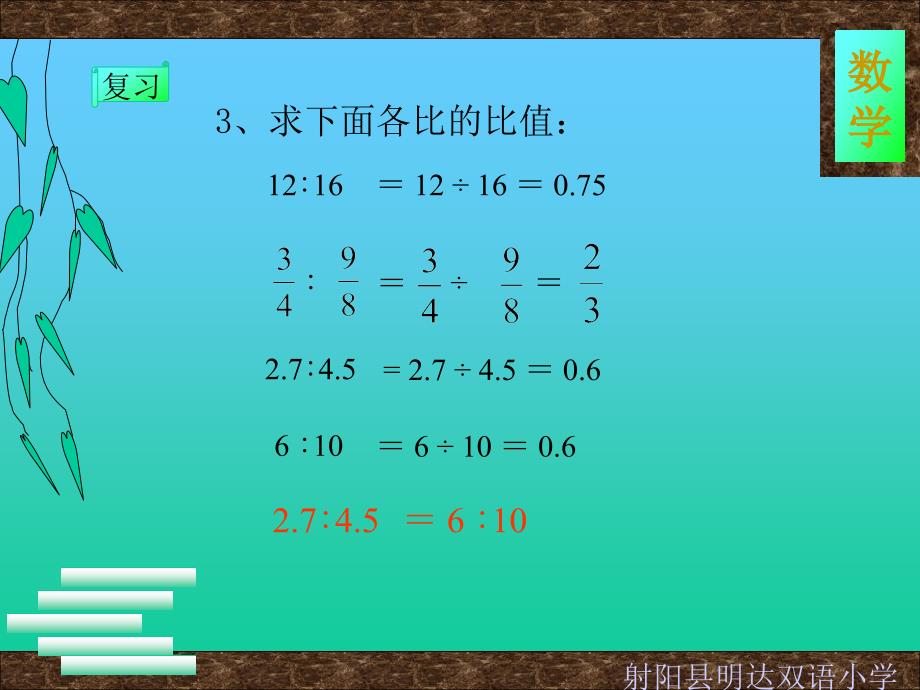 比例的意义和基本性质PPT教学演示课件_第3页