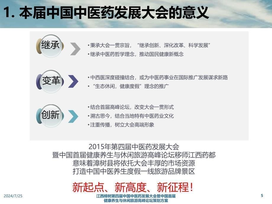 江西樟树第四中国中医药发展大会暨中国首健康养生与休闲旅游高峰论坛策划方案课件_第5页