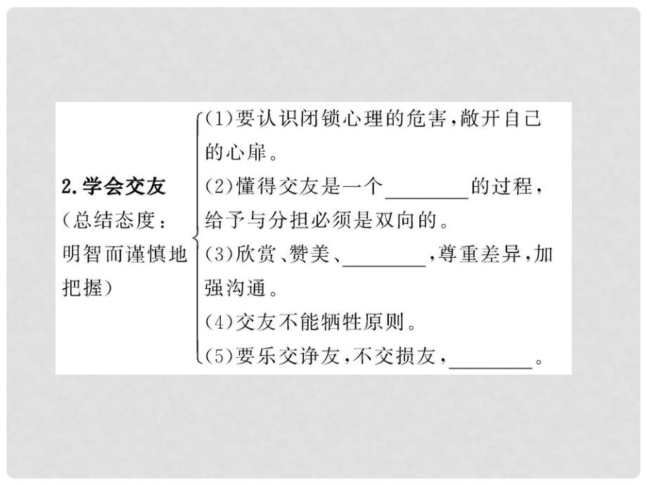 2月中考政治一轮复习 5.2八上师友结伴同行精品课件 人教新课标版_第3页