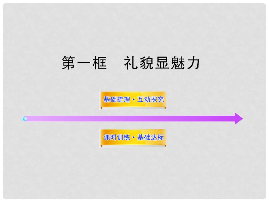 八年级政治上册 4.7.1 礼貌显魅力配套课件 人教实验版_第1页