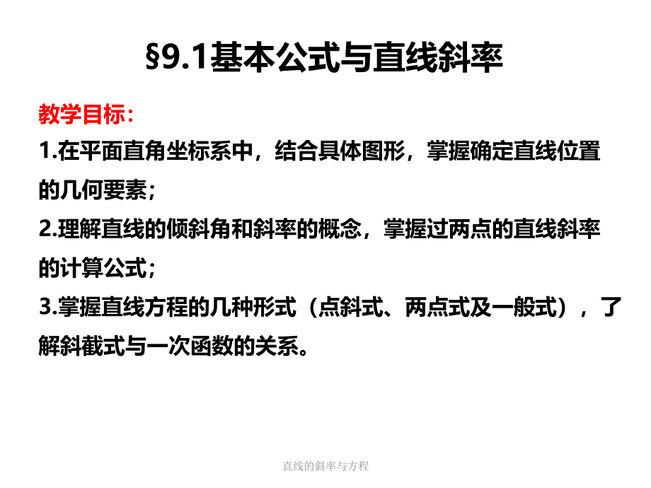 直线的斜率与方程课件_第2页