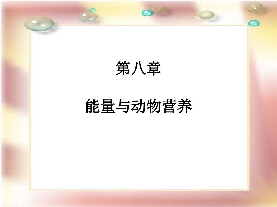 能量与动物营养ppt课件_第1页
