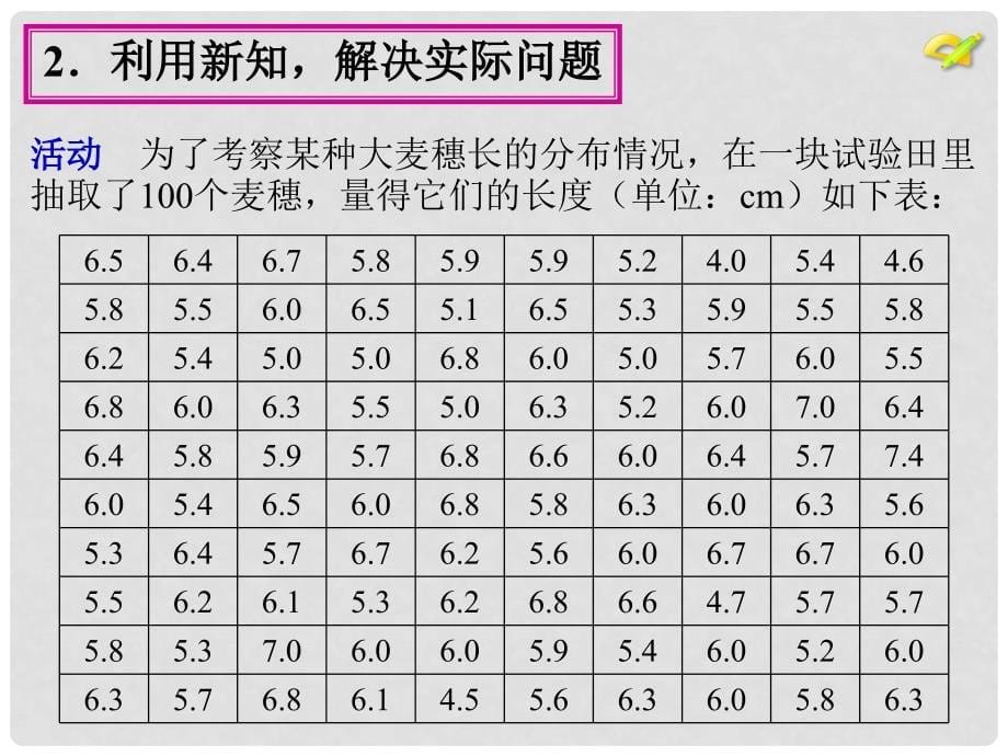 七年级数学下册 第十章 第二节 直方图第二课时课件 （新版）新人教版_第5页