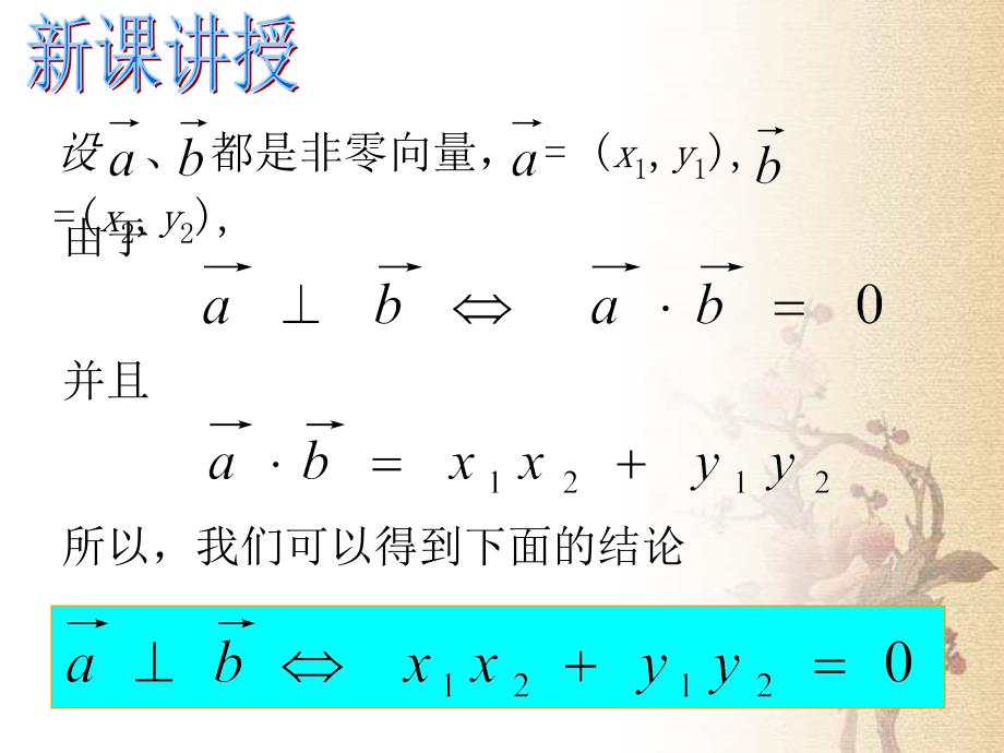 平面向量垂直以及夹角的坐标表示优秀课件_第4页