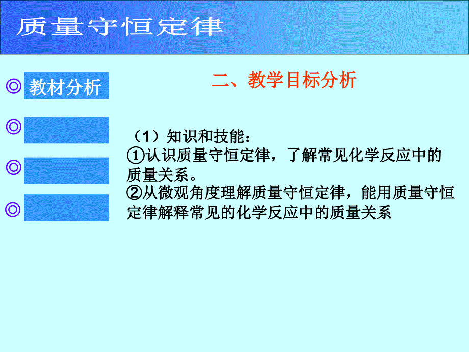 最新初中化学精品教学课件定量认识化学变化说课_第2页