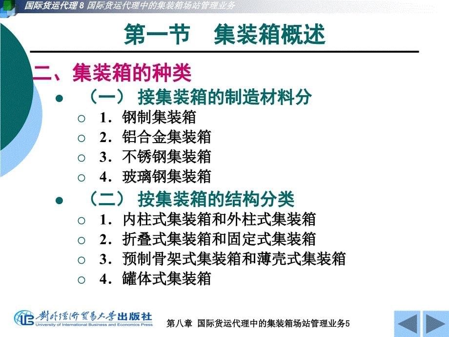 第八章国际货运代理中的集装箱场站管理业务_第5页