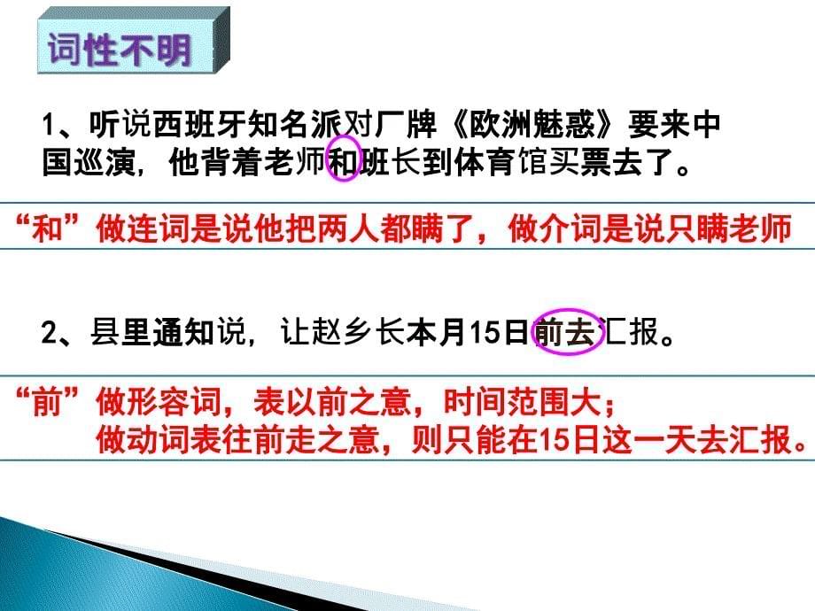 高考辨析并修改病句之表意不明_第5页