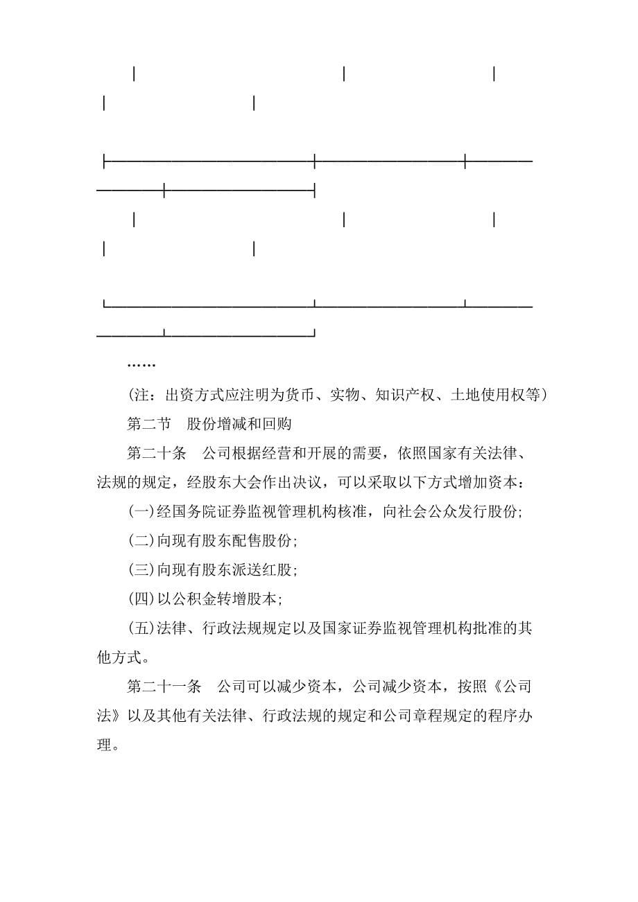 股份有限公司章程_第5页