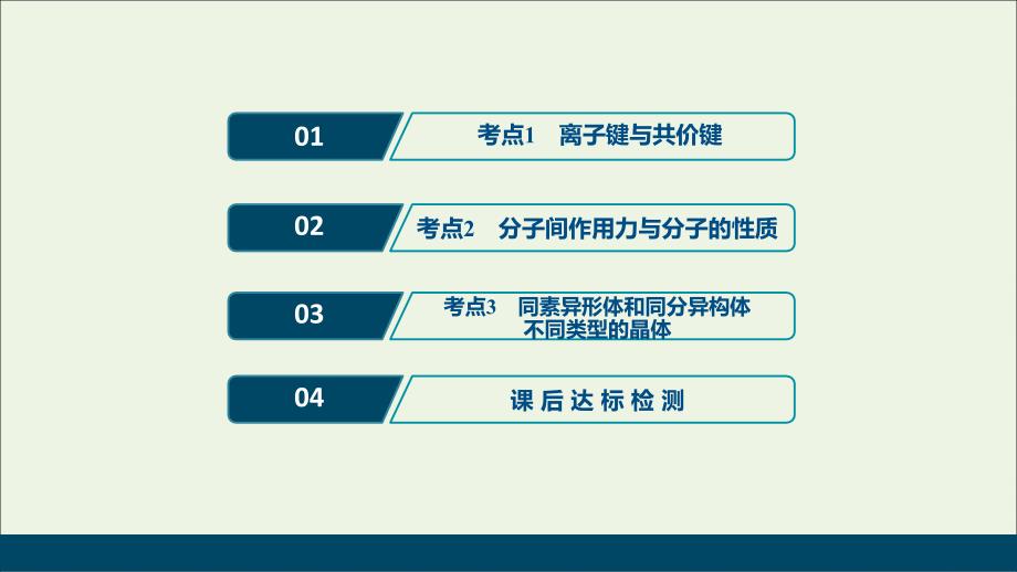 浙江选考版高考化学二轮复习专题课件：四第2讲微粒之间的相互作用力与物质的多样性课件_第2页