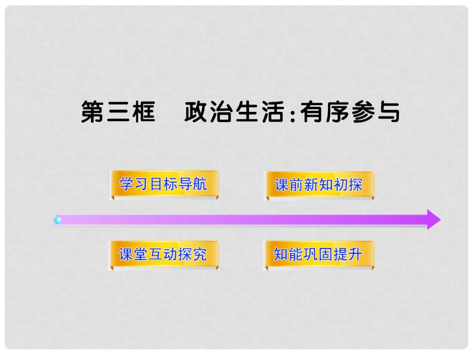 高中政治 113《政治生活：积极参与 重在实践》学习方略课件 新人教版必修2_第1页