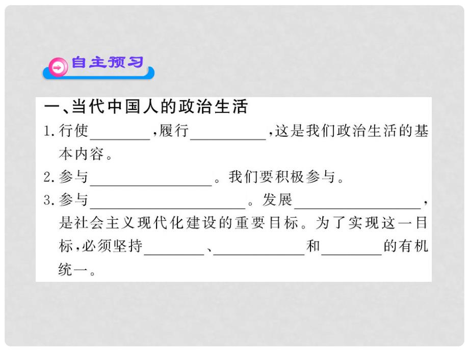 高中政治 113《政治生活：积极参与 重在实践》学习方略课件 新人教版必修2_第4页