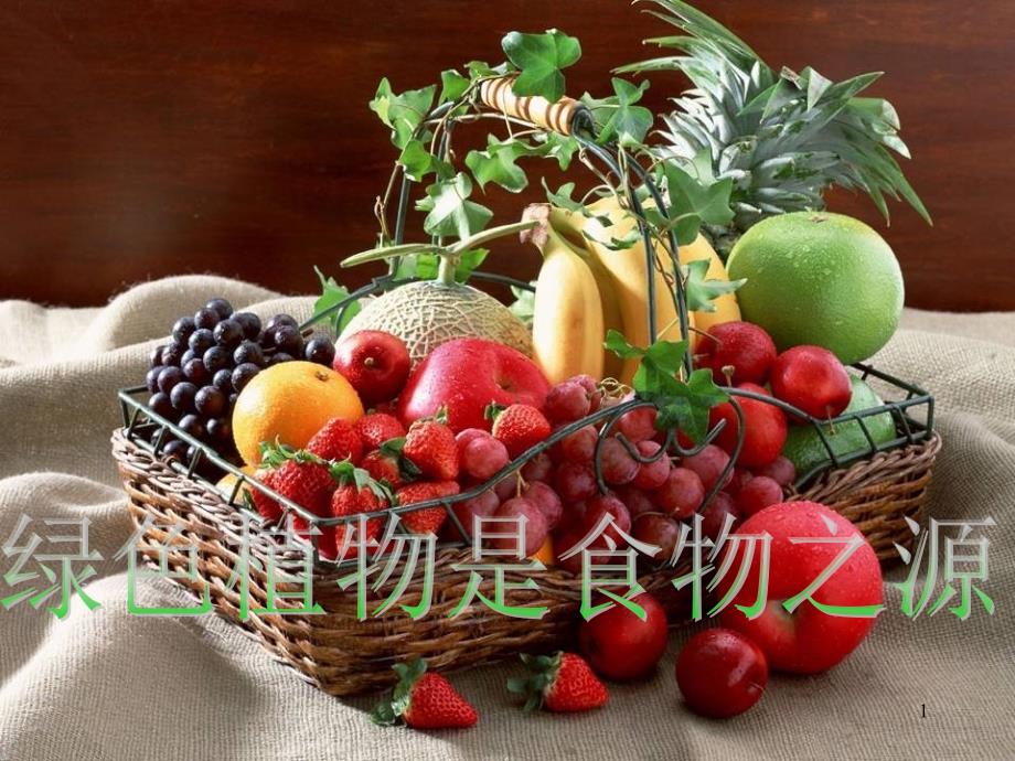 771绿色植物是食物之源课堂PPT_第1页