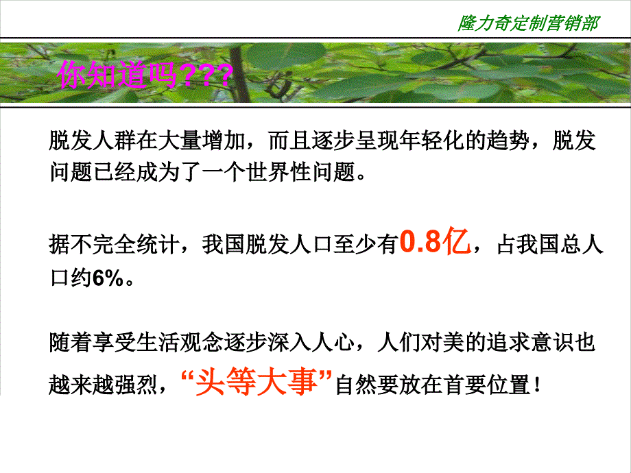 青丝卫防脱发服务图表表示市场部.ppt_第4页