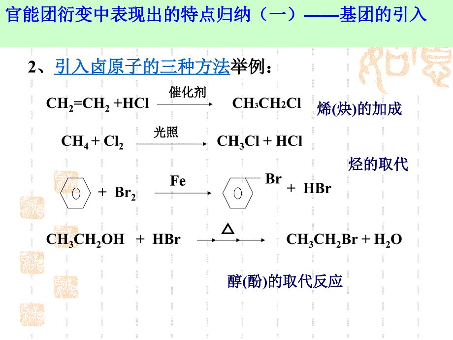 有机化合物之间的转化及官能团的演变_第3页