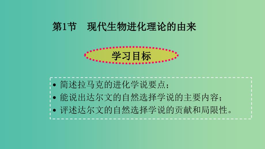 高中物理 7.1 现代生物进化理论的由来课件 新人教版必修2.ppt_第1页