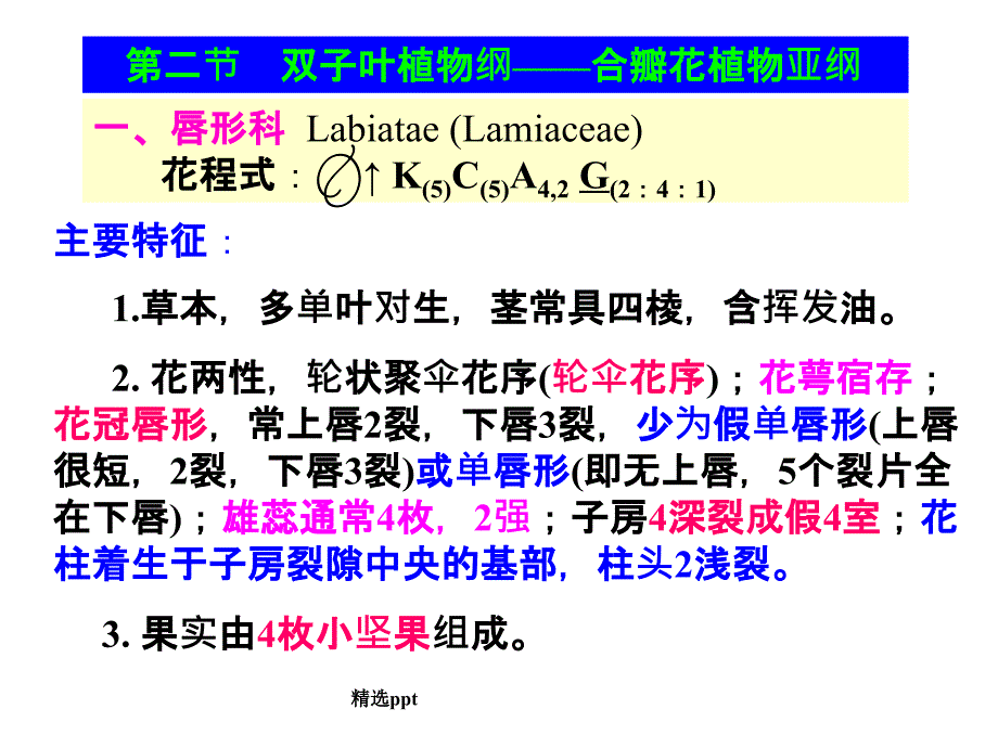 药用植物学被子植物代表植物三_第1页