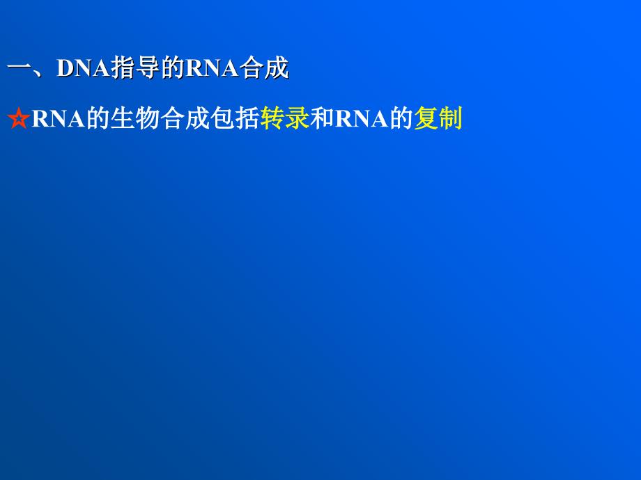 RNA的生物合成与加工课件_第2页