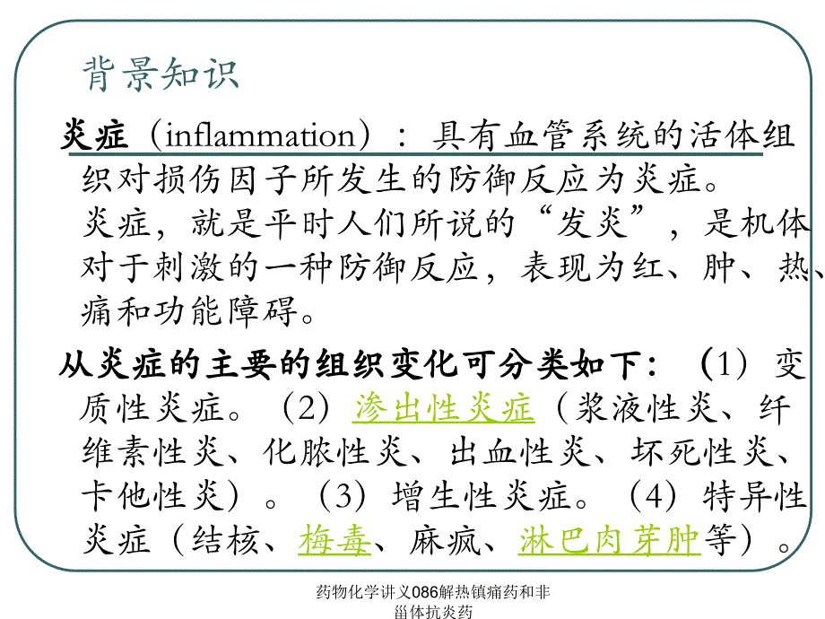 药物化学讲义086解热镇痛药和非甾体抗炎药课件_第2页