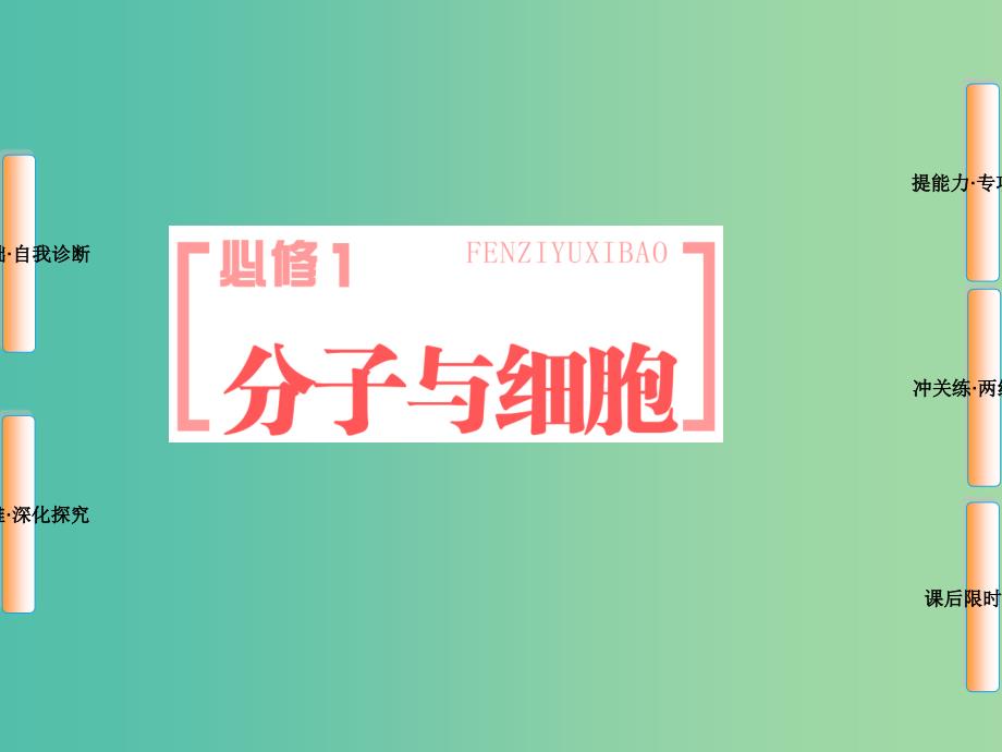 高考生物一轮复习 第一单元 细胞及其分子组成 第1讲 走近细胞课件.ppt_第1页