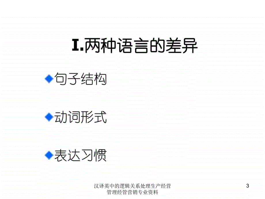 汉译英中的逻辑关系处理生产经营管理经管营销专业资料课件_第3页