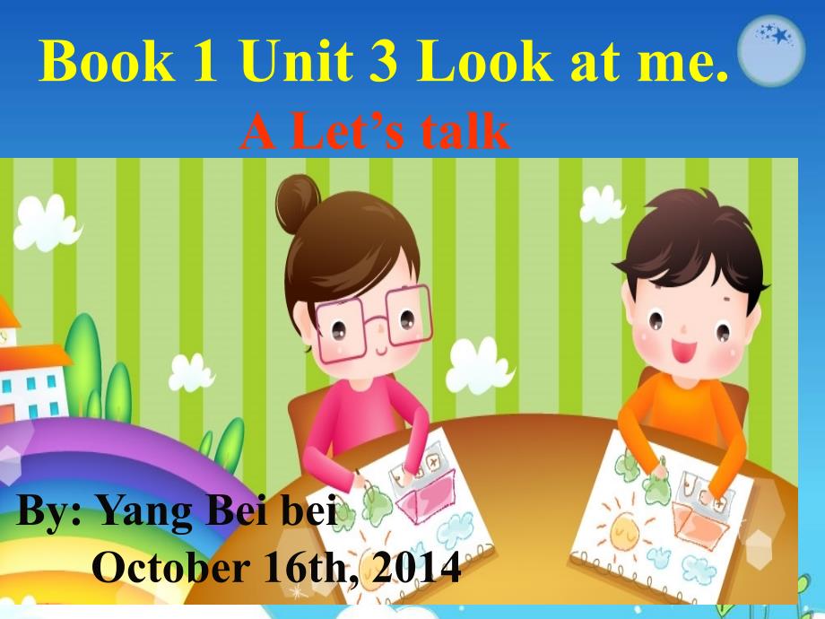 小学三上Unit3LookatmePeriodOne课件_第1页