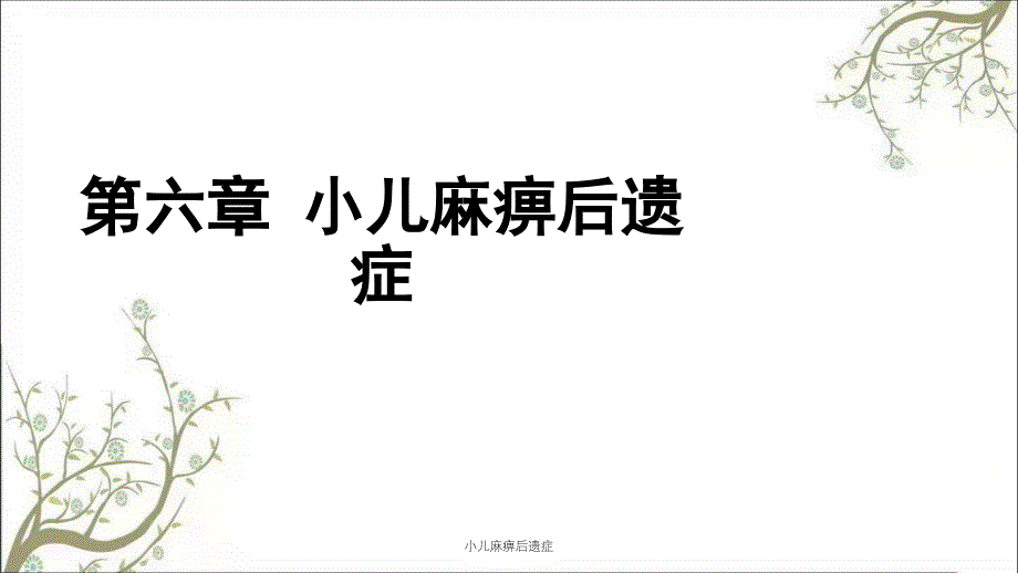 小儿麻痹后遗症课件_第2页