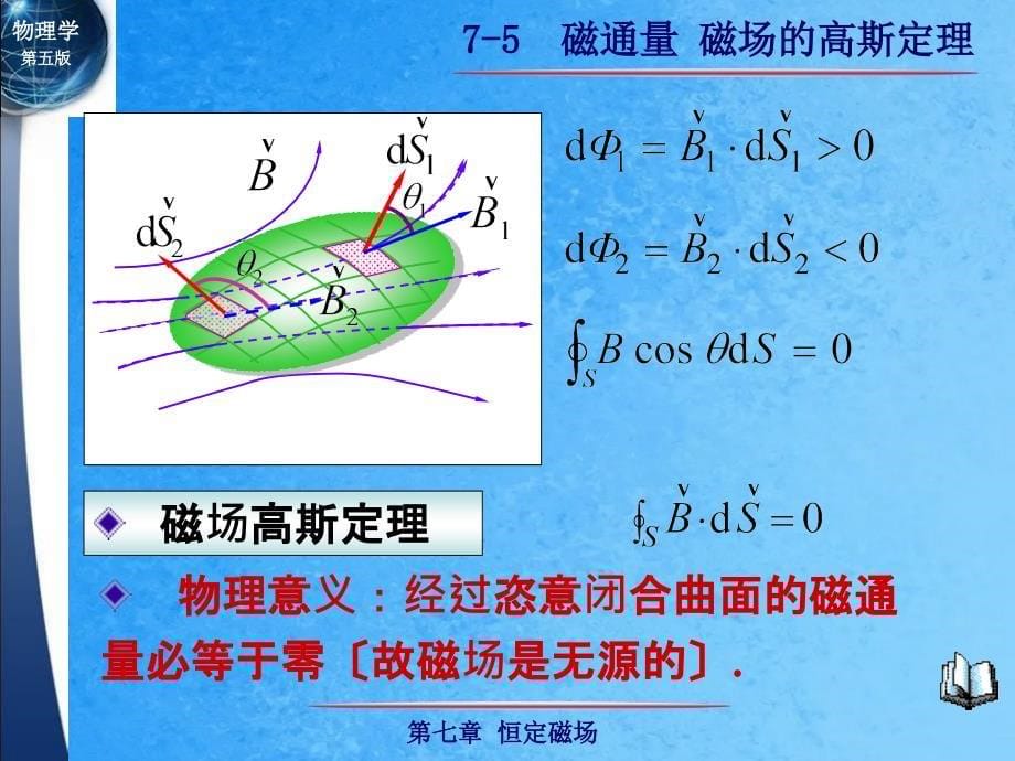 磁通量磁场的高斯定理教案ppt课件_第5页