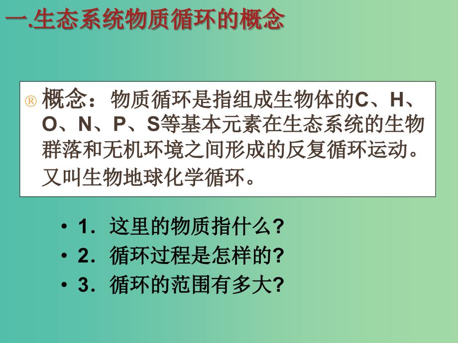 高中生物 5.3生态系统的物质循环同课异构课件 新人教版必修3.ppt_第3页