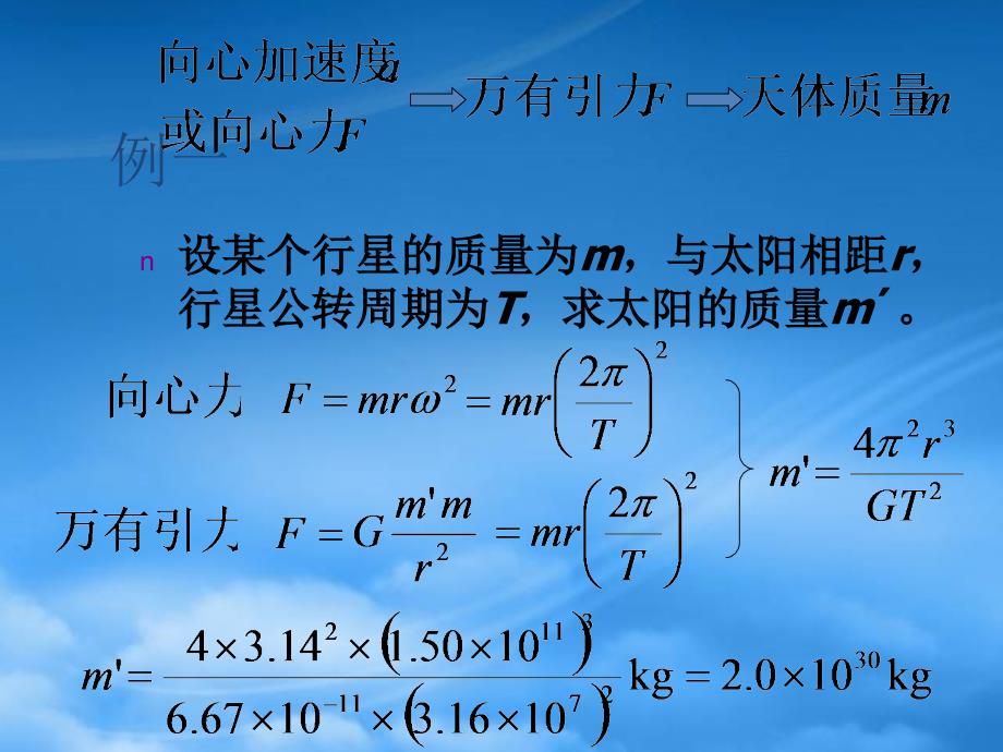 高一物理万有引力定律在天文学上的应用_第3页