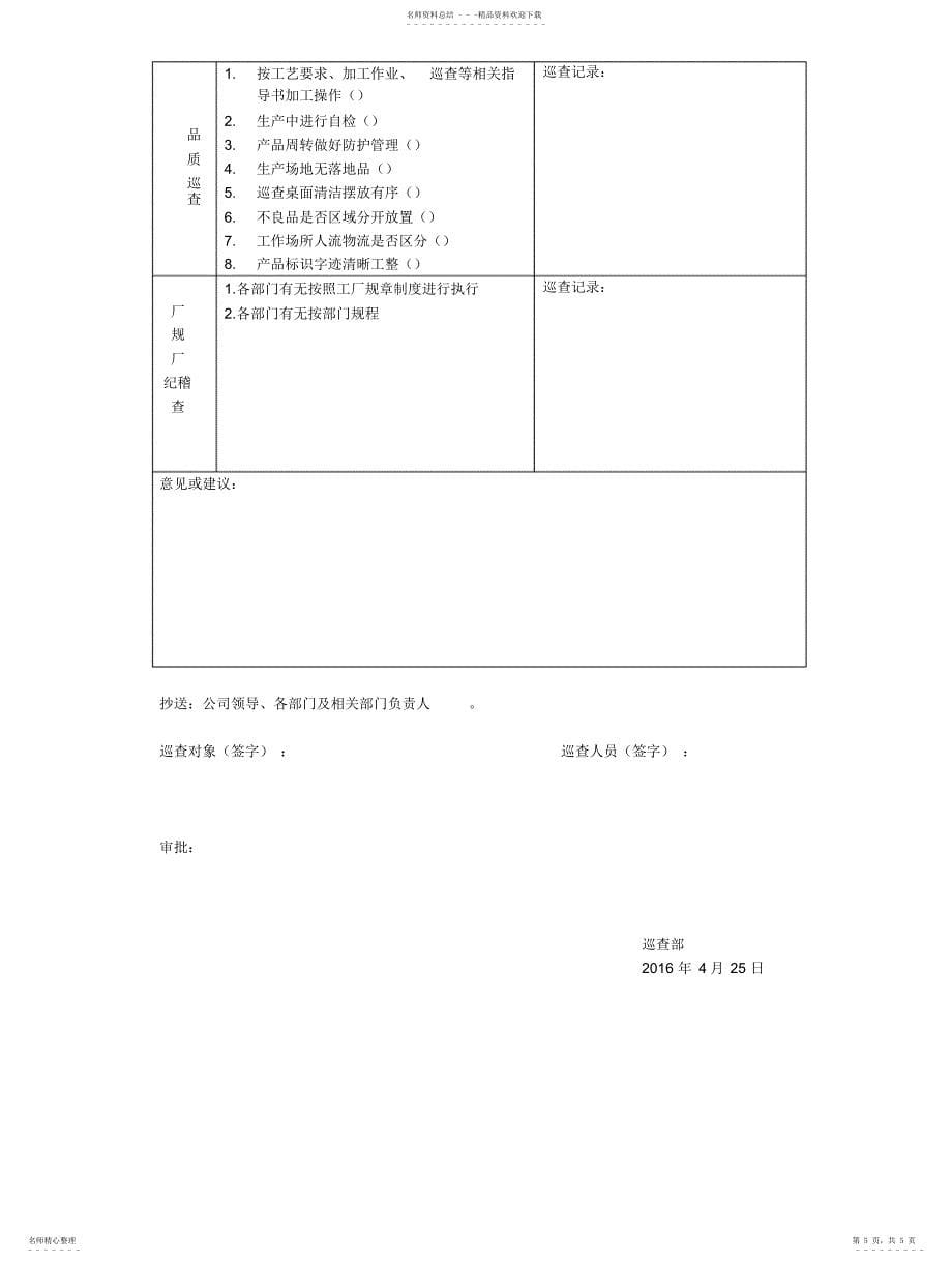 2022年2022年工厂管理巡查制度_第5页