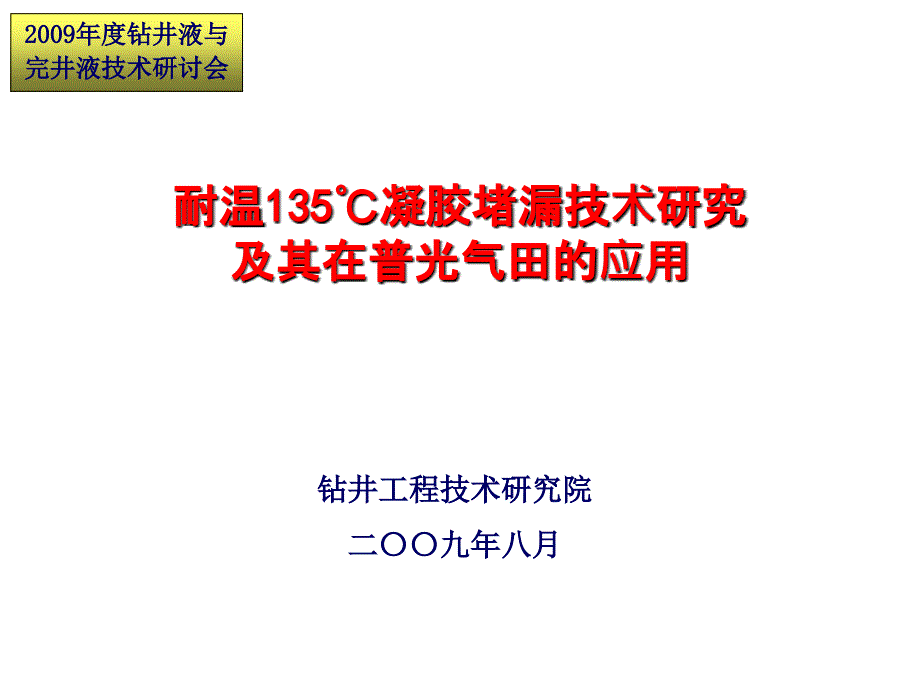 耐温135℃凝胶堵漏技术研究及其在普光气田的应用_第1页