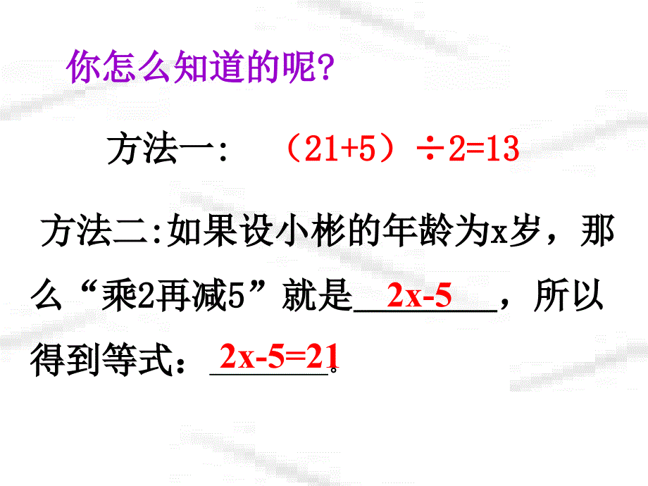 5.1认识一元一次方程张伟莉[精选文档]_第4页