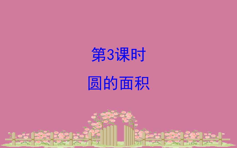 六年级上册数学习题5.3圆的面积人教新课标ppt课件_第1页