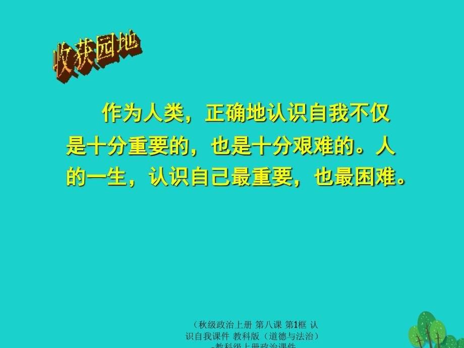 最新政治上册第八课第1框认识自我课件教科版道德与法治教科级上册政治课件_第5页