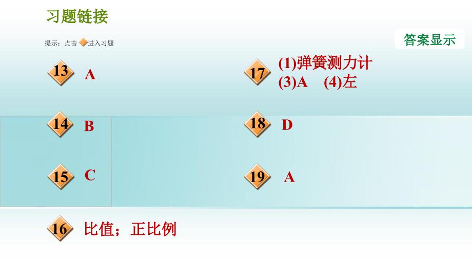 八年级科学上册第1章运动和力3几种常见的力1重力习题课件新版华东师大版_第3页