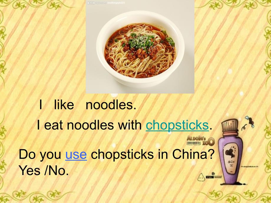 Module 1Unit 1 Do you use chopsticks in Englandppt课件1_第3页