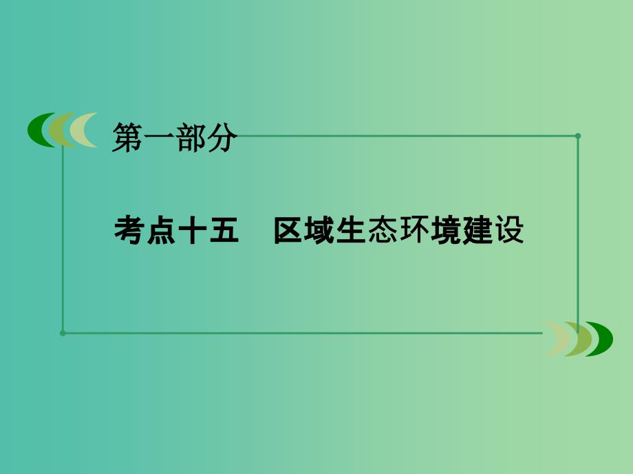 高考地理二轮复习 第一部分 微专题强化练 考点15 区域生态环境建设课件.ppt_第3页